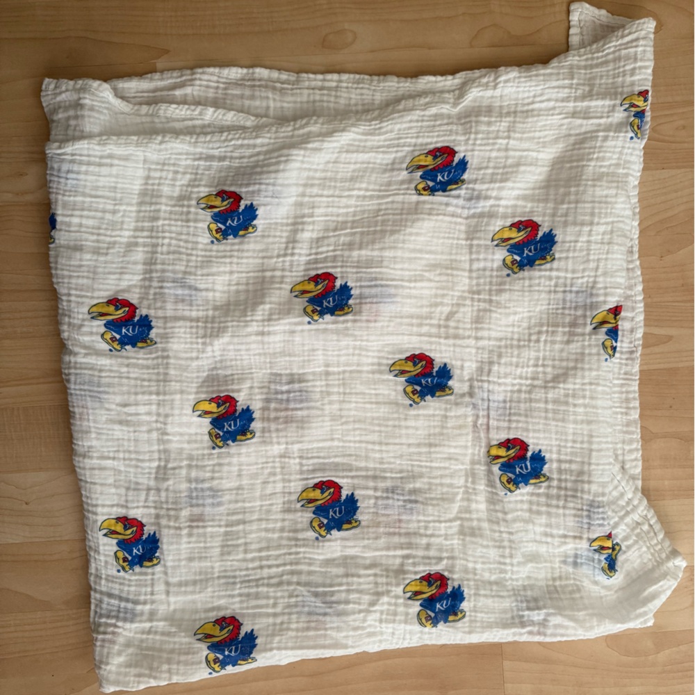 University of Kansas Swaddle Blanket